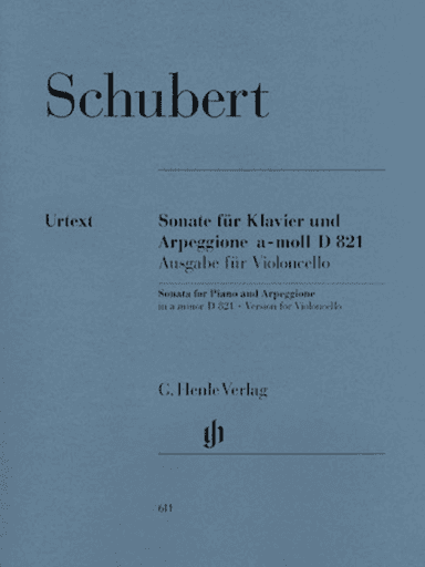 Sonata for Piano and Arpeggione a minor (Version for Violoncello) D 821 (op. post.)