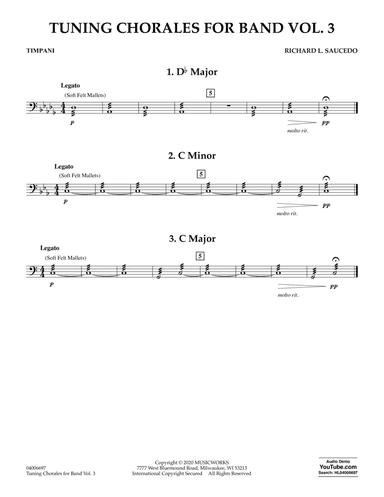Tuning Chorales for Band Vol. 3 - Timpani