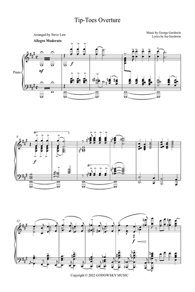 Tip-toes - Overture (for 2 Pianos)