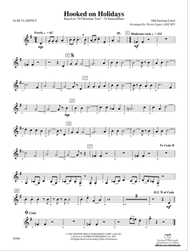 Hooked on Holidays: 1st B-flat Clarinet
