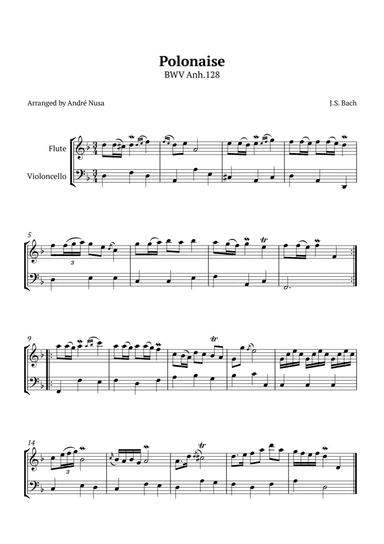 Polonaise BWV anh.128
