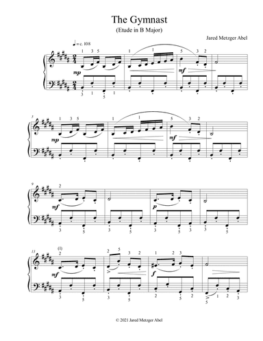 The Gymnast (Etude in B Major)