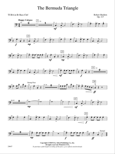 The Bermuda Triangle: (wp) B-flat Tuba B.C.