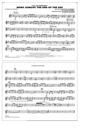 Work Song/At the End of the Day (Les Misérables) (arr. Jay Bocook) - Bb Horn/Flugelhorn