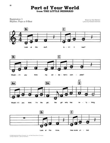 Part Of Your World (from The Little Mermaid)
