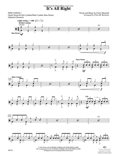 It's All Right: 1st Percussion