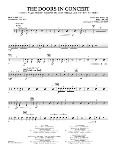 The Doors in Concert (arr. Paul Murtha) - Percussion 2