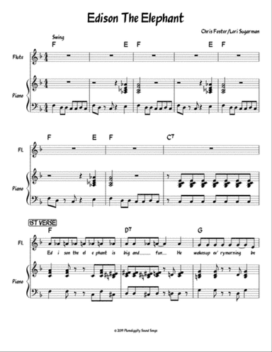 Edison The Elephant - Piano/Vocal/Guitar