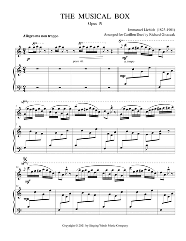 The Musical Box, Op. 19 (Duet)