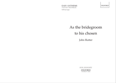 As the bridegroom to his chosen