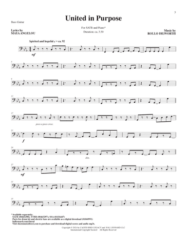 United in Purpose - Bass