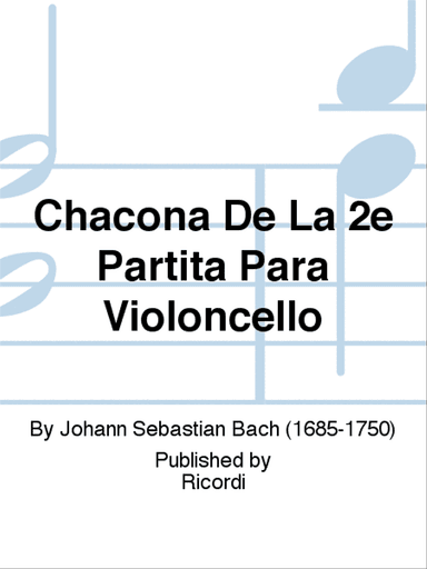 Chacona De La 2e Partita Para Violoncello