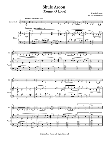 Shule Aroon (Come, O Love)