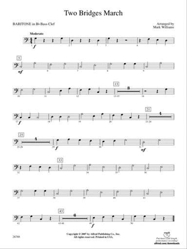 Two Bridges March: (wp) B-flat Baritone B.C.