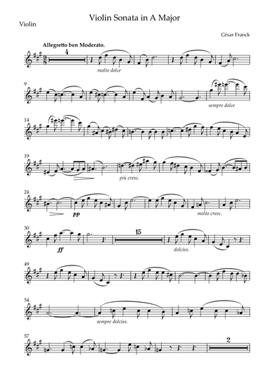 Violin Sonata in A Major