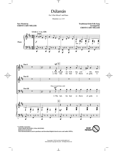 Dúlamán (arr. Cristi Cary Miller)