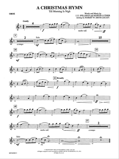 A Christmas Hymn: Oboe