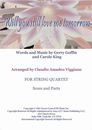 Will You Love Me Tomorrow (will You Still Love Me Tomorrow)