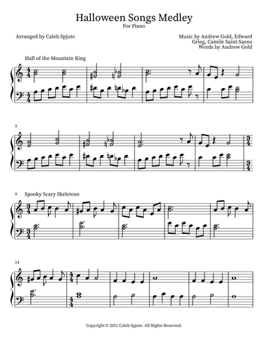 Halloween Songs Medley