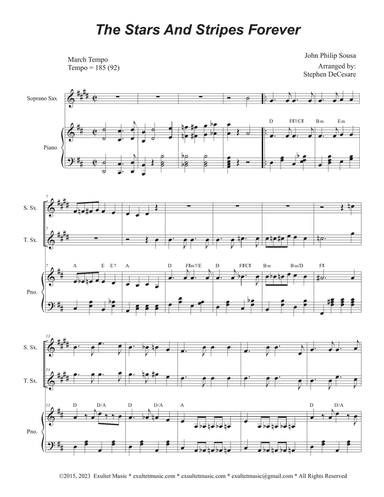 The Stars and Stripes Forever (Duet for Soprano and Tenor Saxophone)