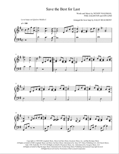 Save The Best For Last