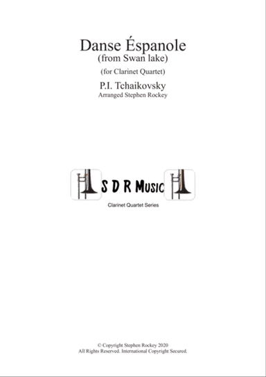 Spanish Dance from Swan Lake for Clarinet Quartet