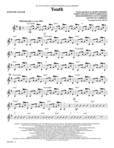 Youth (feat. Khalid) (arr. Mac Huff) - Acoustic Guitar