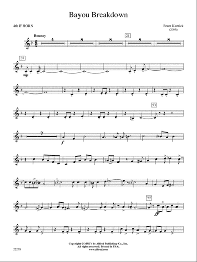 Bayou Breakdown: 4th F Horn