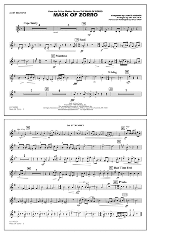 Mask of Zorro (arr. Jay Bocook) - 3rd Bb Trumpet