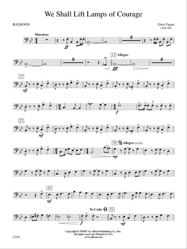 We Shall Lift Lamps of Courage: Bassoon