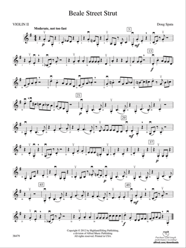 Beale Street Strut: 2nd Violin