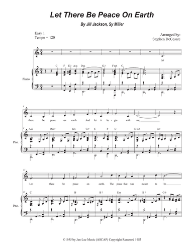 Let There Be Peace On Earth