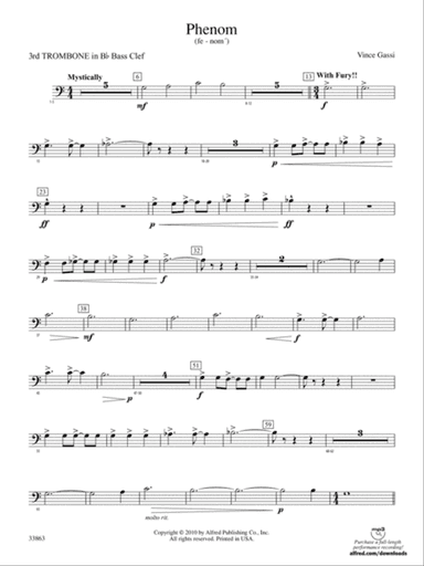 PHENOM/CB: (wp) 3rd B-flat Trombone B.C.