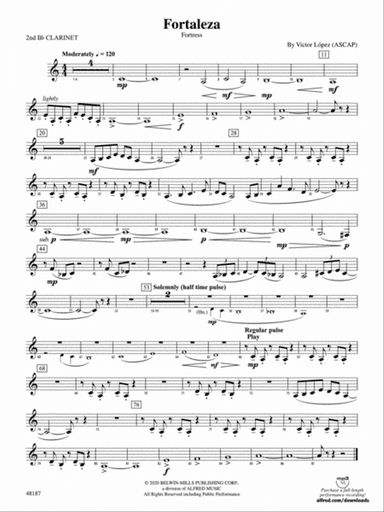 Fortaleza: 2nd B-flat Clarinet