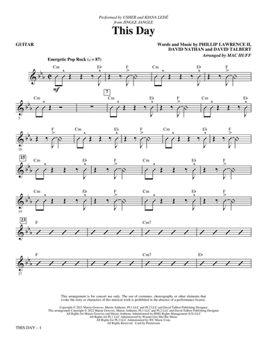 This Day (from Jingle Jangle) (arr. Mac Huff) - Guitar