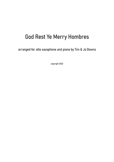God Rest Ye Merry Gentlemen (Latin jazz style)