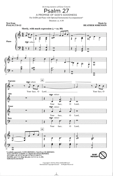 Psalm 27 (A Promise Of God's Goodness)