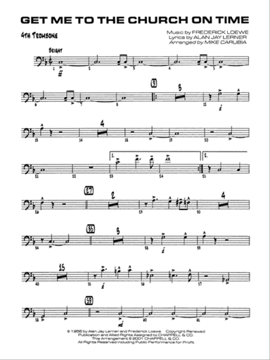 Get Me to the Church on Time: 4th Trombone