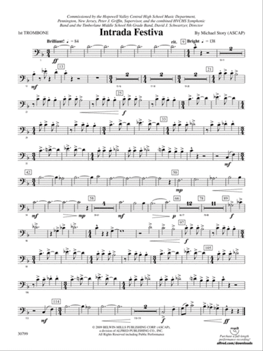 Intrada Festiva: 1st Trombone