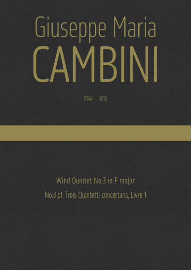 Cambini - Wind Quintet No.3 in F major