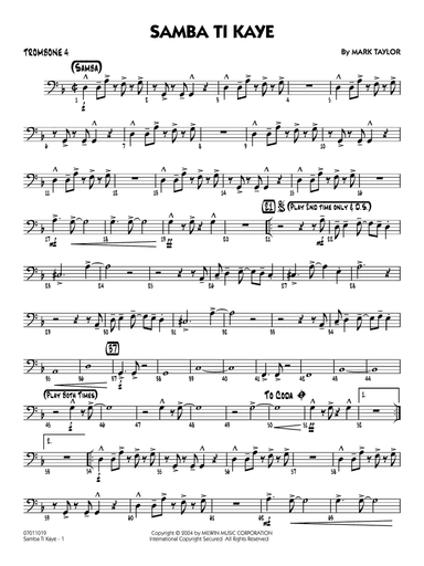 Samba Ti Kaye - Trombone 4