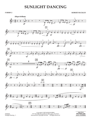 Sunlight Dancing - F Horn 2