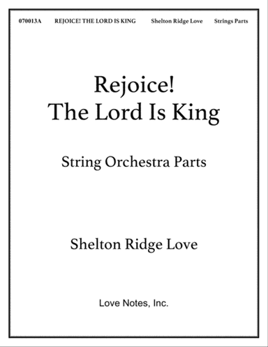 Rejoice! The Lord Is King (Strings)