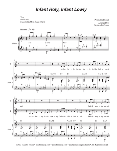 Infant Holy, Infant Lowly (Duet for Soprano and Tenor solo)