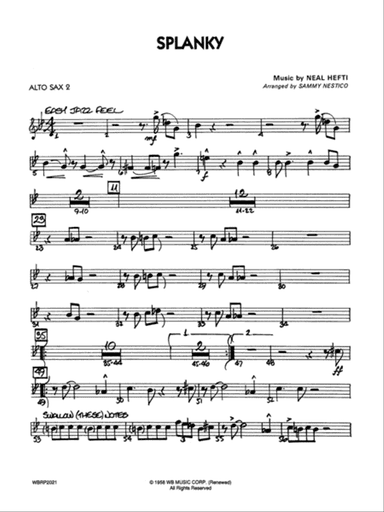 Splanky: 2nd E-flat Alto Saxophone