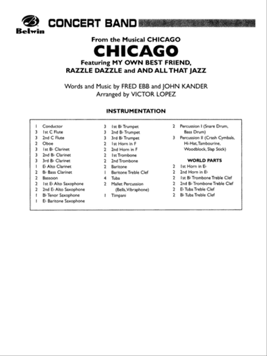 Chicago! (from the Musical Chicago!): Score