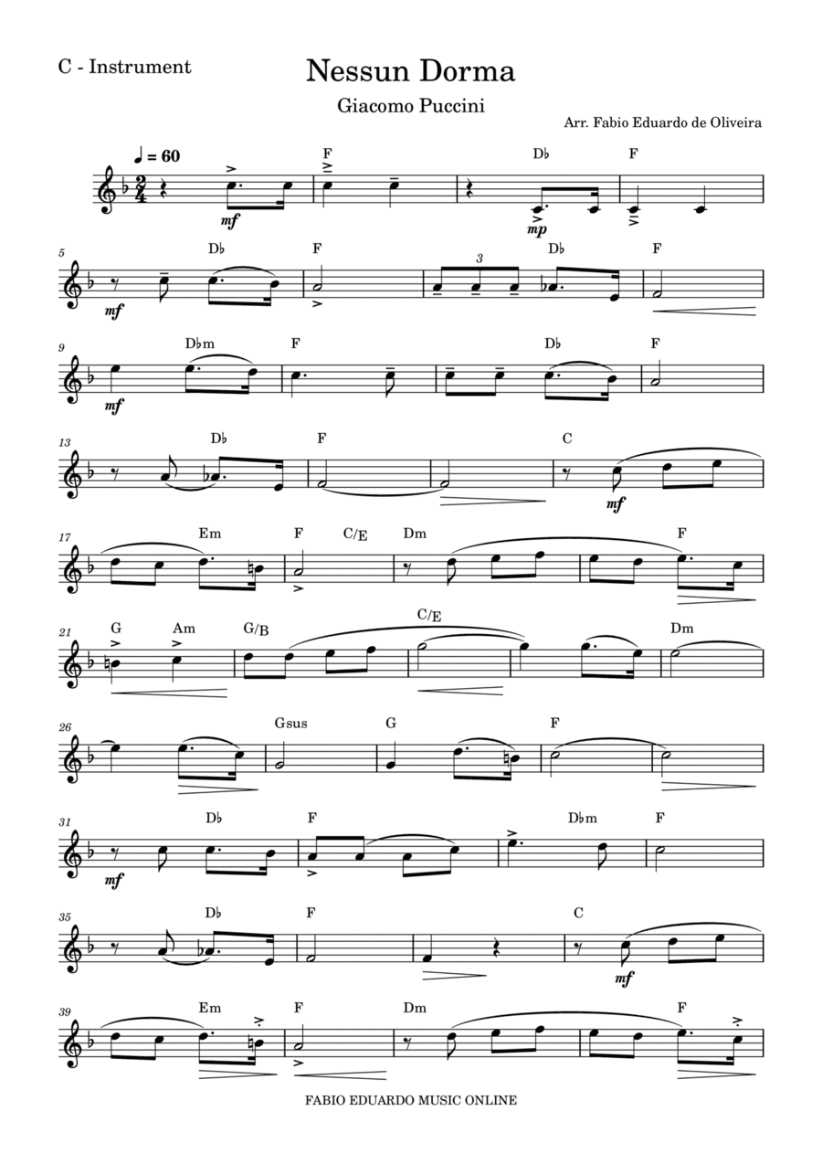 Nessun Dorma (Puccini)