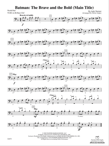 Batman: (wp) B-flat Tuba B.C.