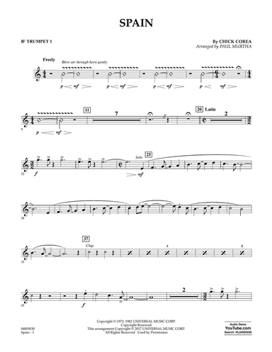 Spain - Bb Trumpet 1