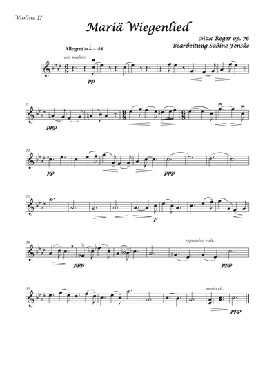 Mariae Wiegenlied (Maria’s Lullabye)